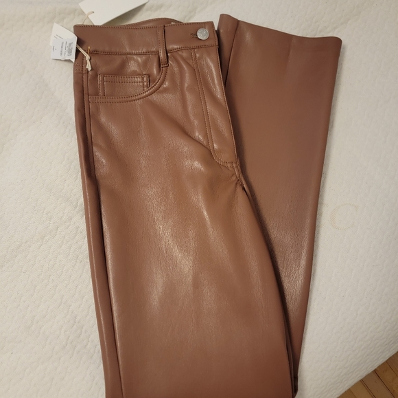 NWT Aritzia Melina Tall Pants Mocha Sorbet Size 4 (31" inseam) - Picture 3 of 8